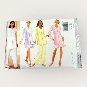 Vintage Butterick Sewing Pattern 3952 Misses Tunic Skirt Shorts Pants Size 12-16